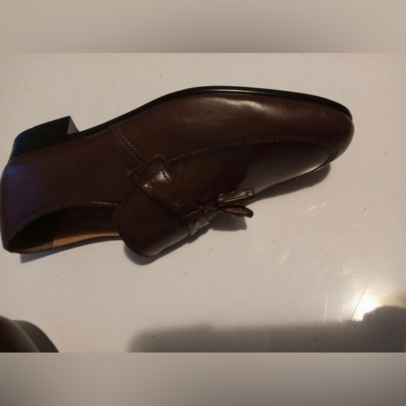 NOS 70s BARCLAY Endicott Johnson Mens 8D Brown Leather Oxford New Dress Shoes - Picture 11 of 12